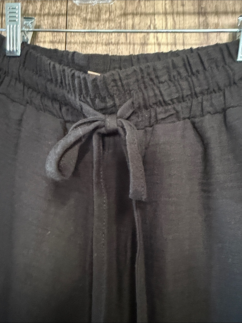 Zenana Outfitters Black Drawstring Wide-Leg Joggers - Picture 4 of 8